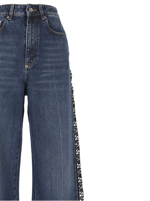 Jeans dritti con inserti STELLA MC CARTNEY | 6D03053SPH854071